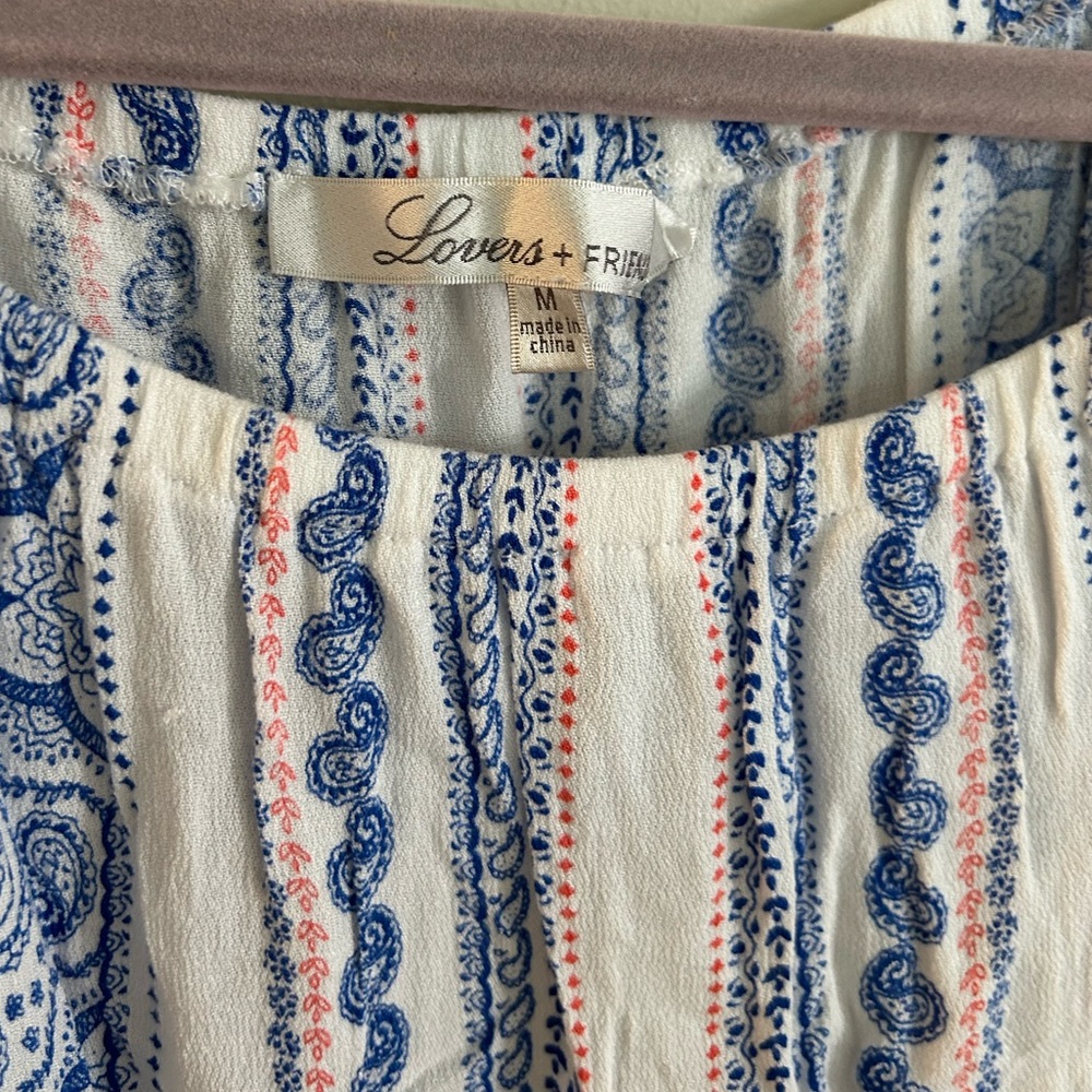 Lovers and Friends Carmella Romper in Bella Scarf Boho Size Medium - Picture 5 of 9